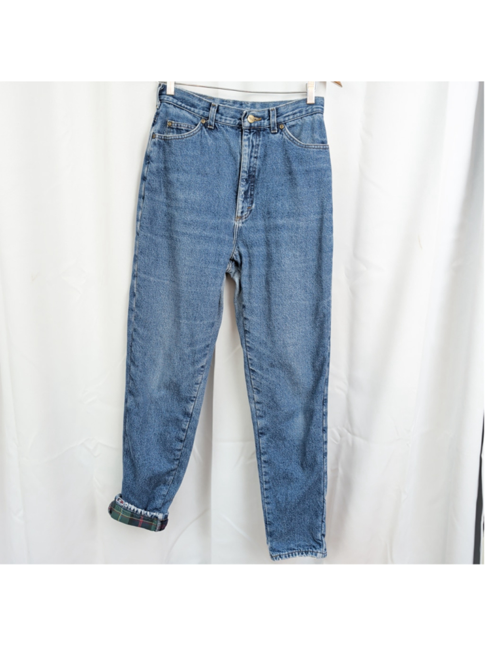 Vintage LL Bean Distressed Ladies' Flannel Lined Jeans